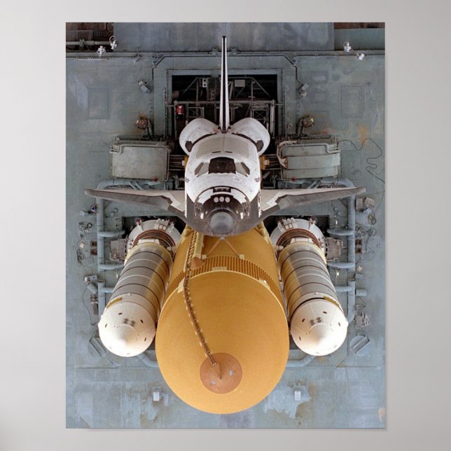 Poster Implantação de Atlântida de Shuttle Espacial (STS- (Frente)