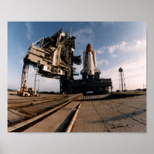 Póster Implantação de Atlântida de Shuttle Espacial (STS-