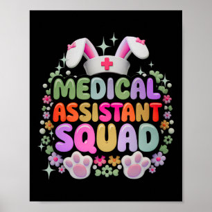 Poster Implante Médico Esquadrão Engraçado Dia da Páscoa