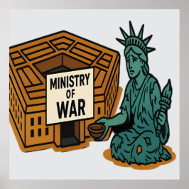 Poster Implorar pela Paz: Liberdade na Frente do Ministér