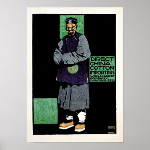 Poster IMPORTADORES DE ALGODÃO DIRETOS DA CHINA Ludwig H