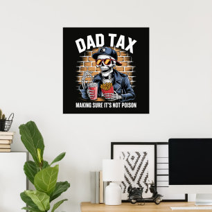 Poster Imposto do Papai Garantindo que não é Esqueleto En