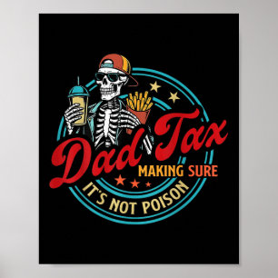 Poster Imposto do Papai Garantindo que Não é Veneno Esque