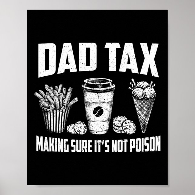 Poster Imposto do Papai Garantindo que Não é Veneno Piada (Frente)