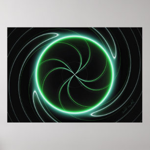Poster & impressão afortunados da energia