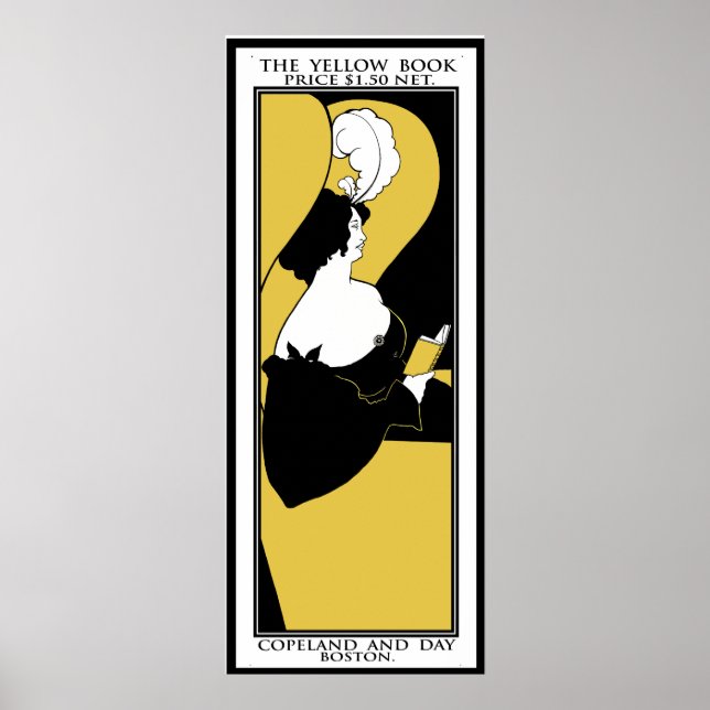 Poster Impressão: Aubrey Beardsley "O Livro Amarel (Frente)