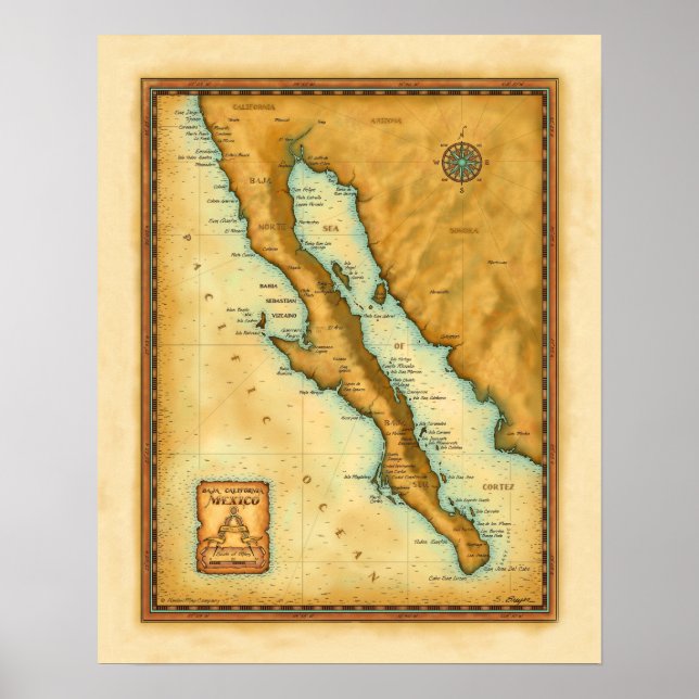 Poster Impressão, Baja 16 x 20 (Frente)