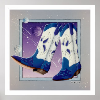 Poster, Impressão - Boots do cowboy do diapositivo