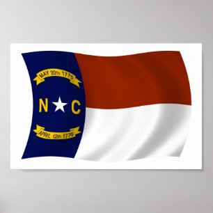 Poster Impressão da Carolina do Norte