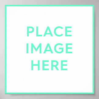 Poster Impressão de 6" x 6" em quadrado