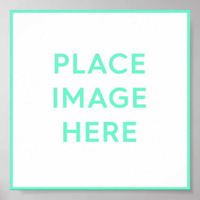 Poster Impressão de 6" x 6" em quadrado (Frente)