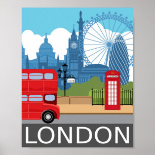 Poster impressão de arte de Londres