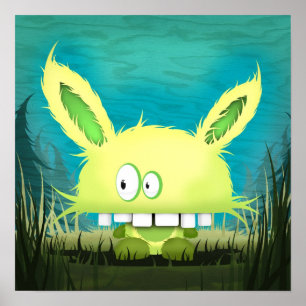 Póster "Impressão de Chomper paranóide"