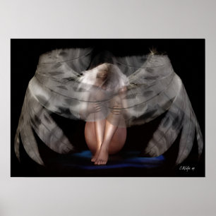 Poster "Impressão do anjo Weeping"
