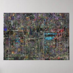 Póster "Impressão do mito urbano"