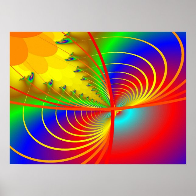 Póster Impressão: Gráfico Fratural II (Frente)