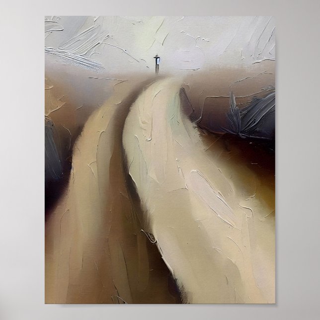 Poster Impressão, Matthew 7:13 A estrada ampla e a estrad (Frente)