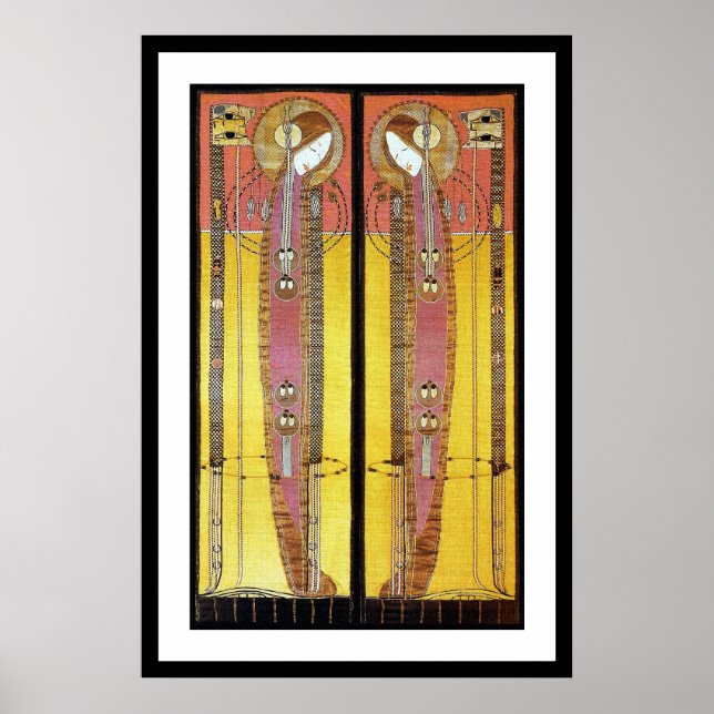 Poster Impressão: Painéis bordados (Frente)