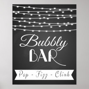 Póster "Impressão personalizado do quadro do bar