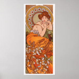 Poster Impressão/poster: Alphonse Mucha - topázio