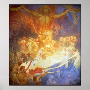 Póster Impressão/poster: Mucha - Apotheosis dos eslavos