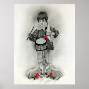 Póster Impressão/poster pequenos do menino do baterista