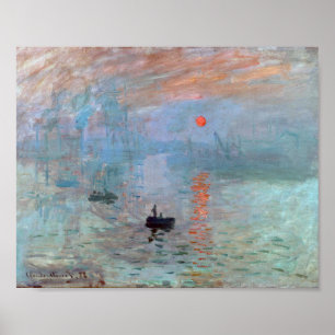 Poster Impressão, Sunrise, Claude Monet