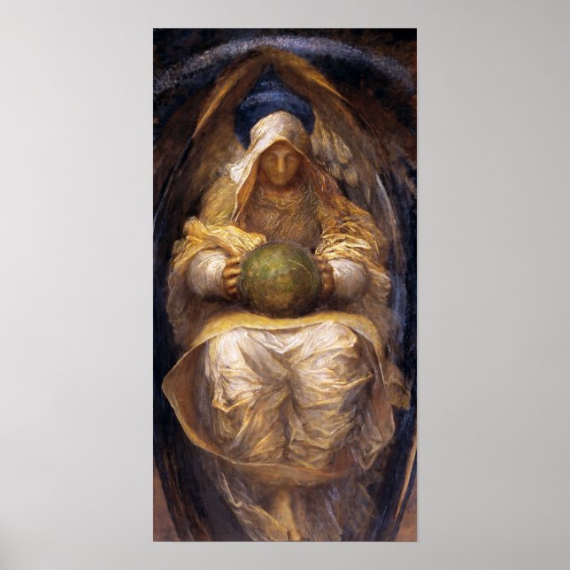 Poster Impressão: "The All-Pervading" por George Watts (Frente)