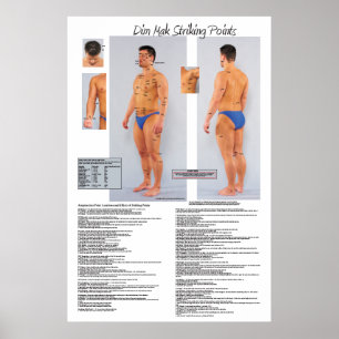 Poster impressionante 24 x 36 dos pontos da morte