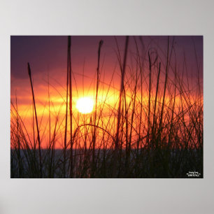 Poster impressionante do por do sol