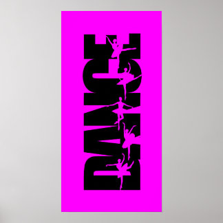 Poster Impressionante gráfico de dança