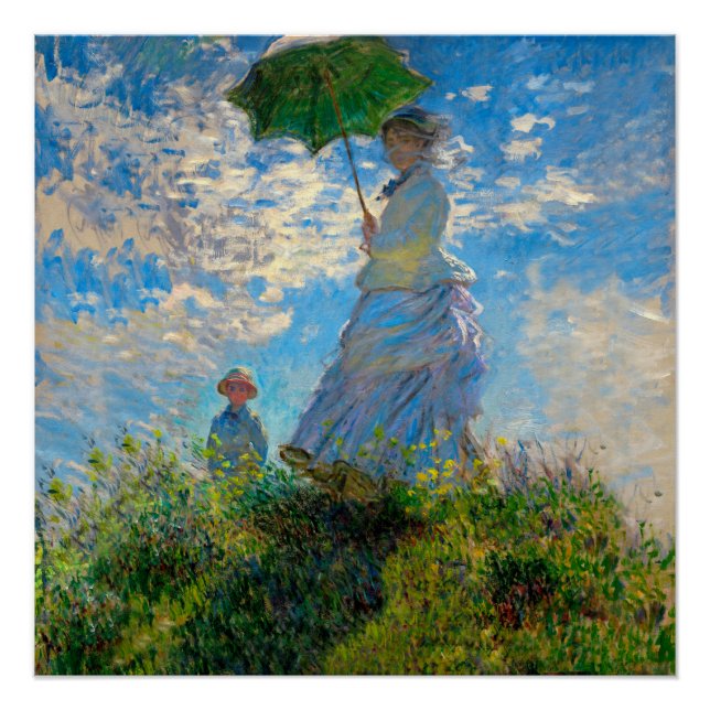Póster Impressionismo de Monet Woman (Frente)