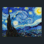 Poster Impressionismo Vincent Van Gogh Starry Night<br><div class="desc">Impressionismo Vincent Van Gogh Starry Night Significando Famoso Design de Artes Visuais apresenta um excelente exemplo de expressão trabalho de arte. Este Impressionismo Vincent Van Gogh Starry Night Significando Famoso Design de Artes Visuais reflete a essência do artista e o período de tempo criado. Perfeito para entusiastas da arte de...</div>