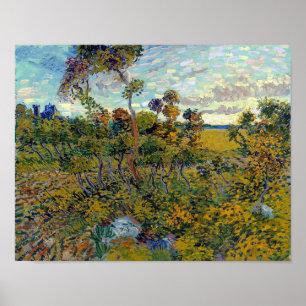Poster Impressionismo Vincent Van Gogh Sunset em Montmajo