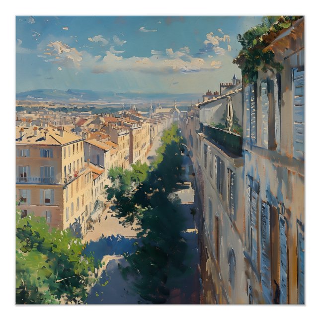 Póster Impressionist image of Mompellier around 1906 (Frente)