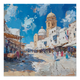 Póster Impressionist picture of Tunesia