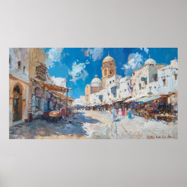 Poster Impressionist picture of Tunesia