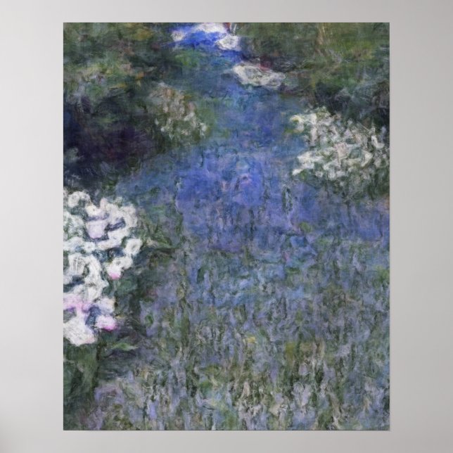 Póster Impressionista do Caminho da Floresta Azul (Frente)