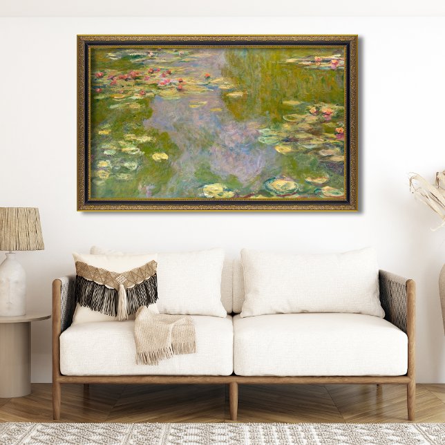 Poster Impressionista Elegância: Claude Monet Água Lírios ("Nature's Masterpiece: Discovering Monet's Water Lilies (1919)")