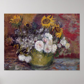 Póster Impressionista Floral Ainda Vida - Vincent van Gog