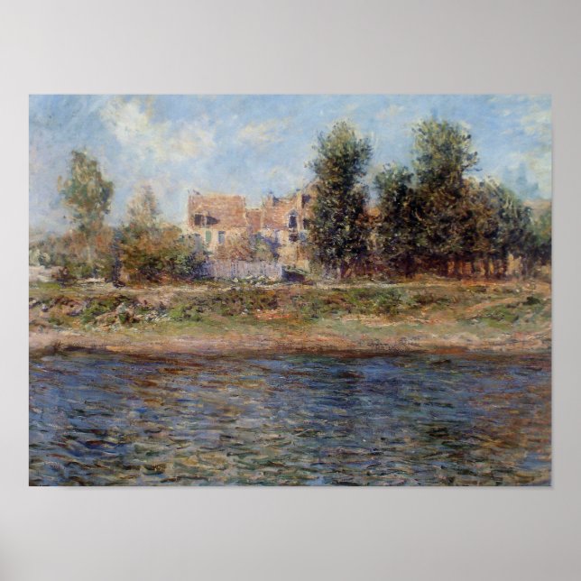 Poster Impressionista francês Vintage: Seine Painting Mon (Frente)
