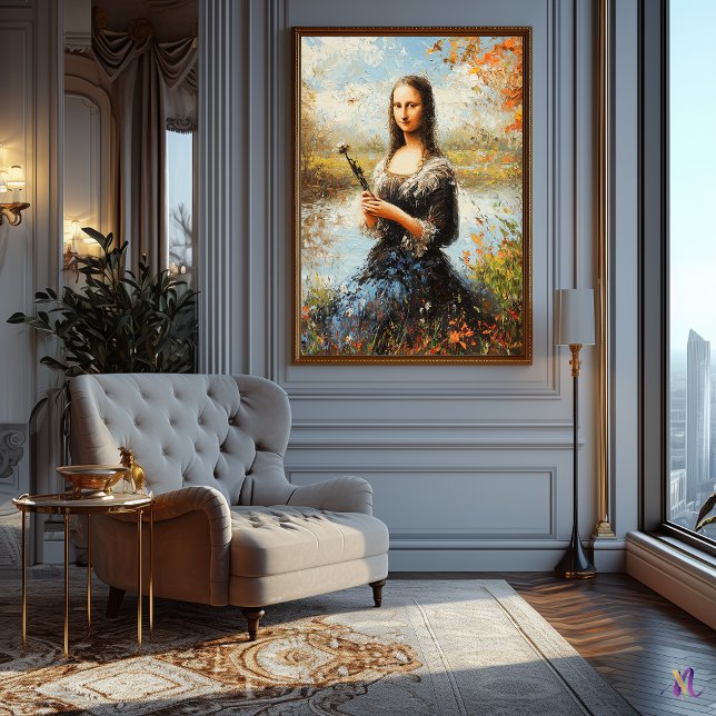 Poster Impressionista Inspirou Mona Lisa (Criador carregado)