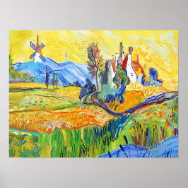 Poster Impressionista Moderno Cenário de Proveniência de