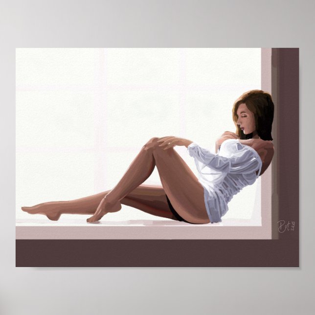 Poster Impressionista PinUp Girl (Frente)