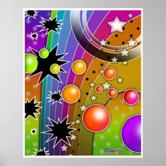 Poster, Impressões - BIG BANG BLACK HOLES POP ART