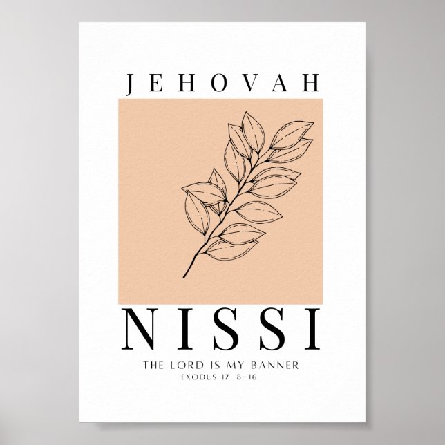 Poster Impressora Jehovah Nissi (Frente)