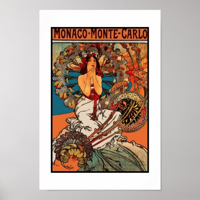 Póster Imprimir Imagem do Artista Retro Mucha (Frente)