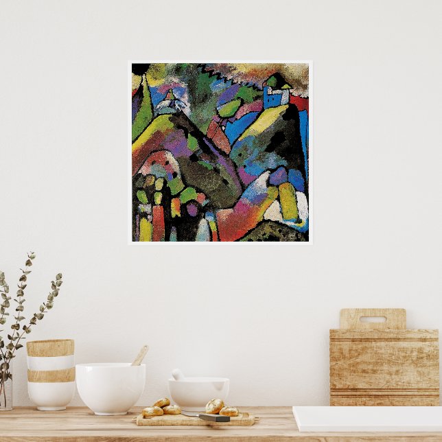 Poster Improvisation 9, abstract art by Wassily Kandinsky (Cozinha)