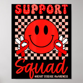 Poster In February We Wear Red Chd Awareness Heart Diseas
