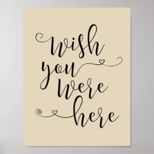 Póster In loving memory sign - wish you were here (v2)